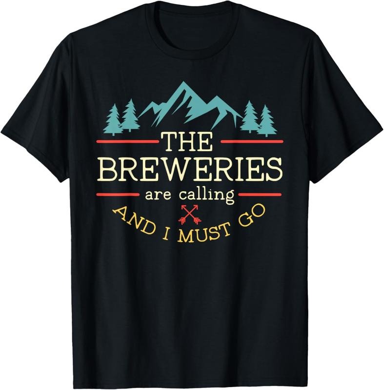 100% Cotton and I Must Go Craft Beer T-Shirt