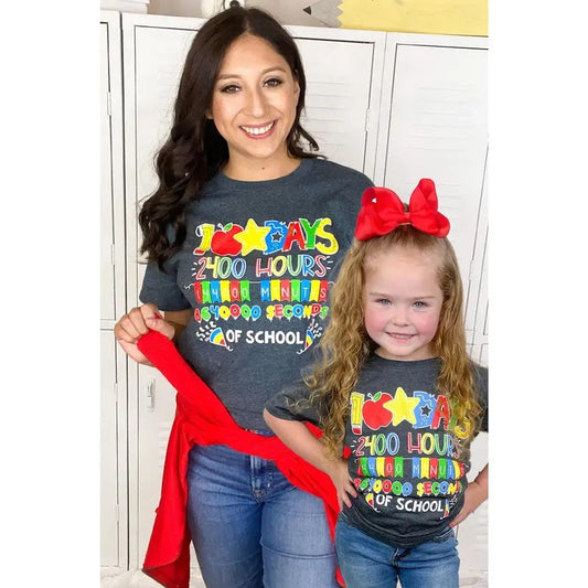 100 Days, Hours, Minutes of School T-Shirt