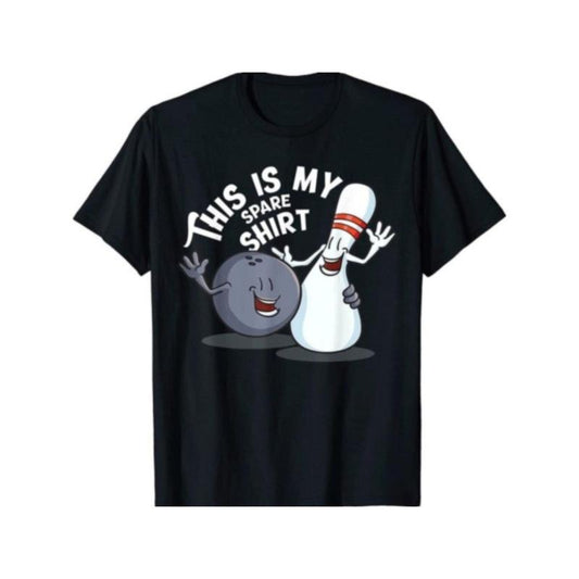 1pc Men'S Bowling Shirt - 100% Cotton Crew Neck Tee, Casual Printed Summer T-Shirt with Medium Stretch, Breathable & Soft Workmanship, Regular Fit - Ideal for Casual Wear or Gifting made in usa