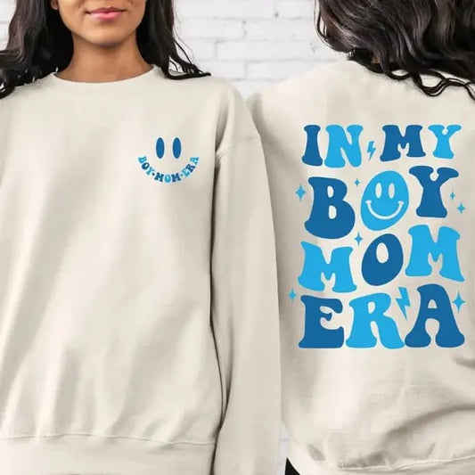2 Side In My Boy Mom Era Sweatshirt, Boy Mom Shirts, Gender Reveal Shirt, Boy Mom Club, Boy Mom Era Sweatshirt,  Boy Mom Club, Mother's Day Gifts