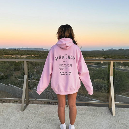 2 sides Psalms 62:2 Never Be Shaken Christian Hoodie, Bible Verse Hoodie  T-shirt, sweater and Hoodie