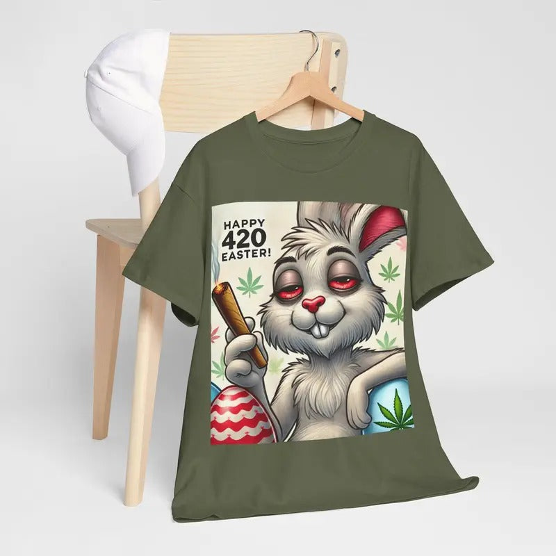 Funny 420 Easter Skip The Hunt Smoke The Blunt Shirt, Bunny Happy Easter Day 4/20, Easter Humor Shirt, Happy Easter Day Gift For Men For Womenstyle{n002}2