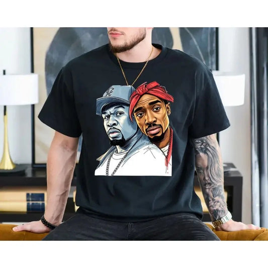2pac And Ice Shirt, Hip Hop Legends Tee, Rap Shirt, Hip Hop Fan Gift, Rap Legends Tee, Unisex Short Sleeve Tee