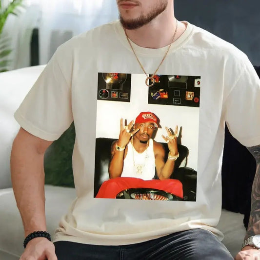 2pac Graphic T Shirt, 90's Hip Hop Clothing Unisex Tee Rapper Tupac Shirt, Shakur Rapper Tee, Unisex Short Sleeve Tee