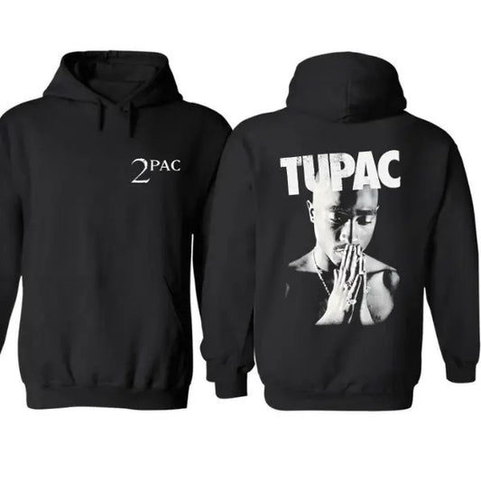 2pac Shakur Hoodie Men'S Official Licensed 2Pac Prayer Graphic Hip Hop Rap Tee Hoodie