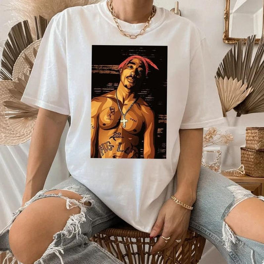 2pac Shakur Shirt, 90s Merch, Hip Hop 90s Music Shirt, Hip Hop Legends, Gift For Rap Fan, Unisex Short Sleeve Tee