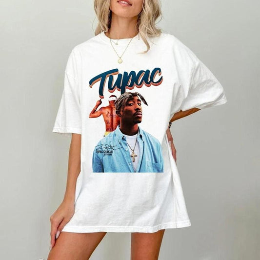 2pac T Shirt, Rapper Merch, Rapper Tshirt, Hip Hop Music Legends Shirt, 90s Hip Hop Tee, Unisex Short Sleeve Tee