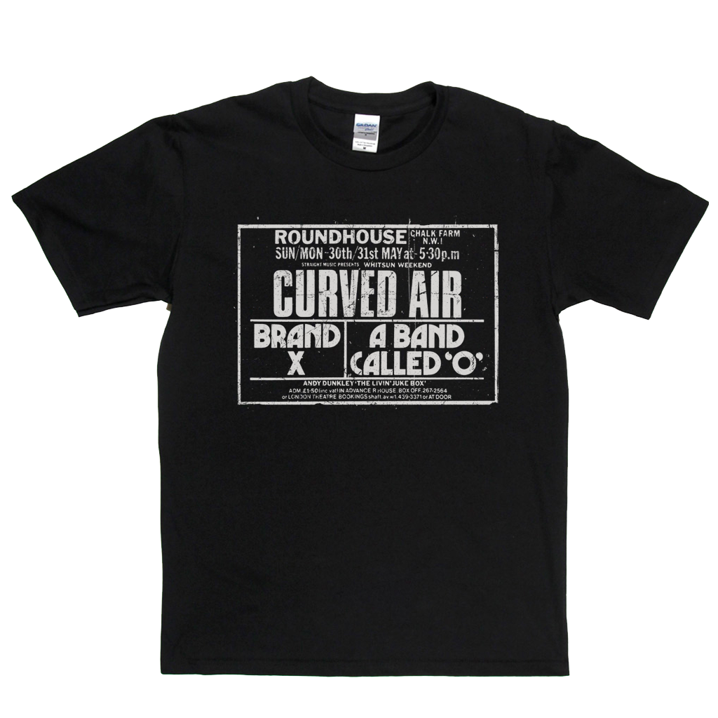Curved Air Brand X Roundhouse Poster T-Shirt