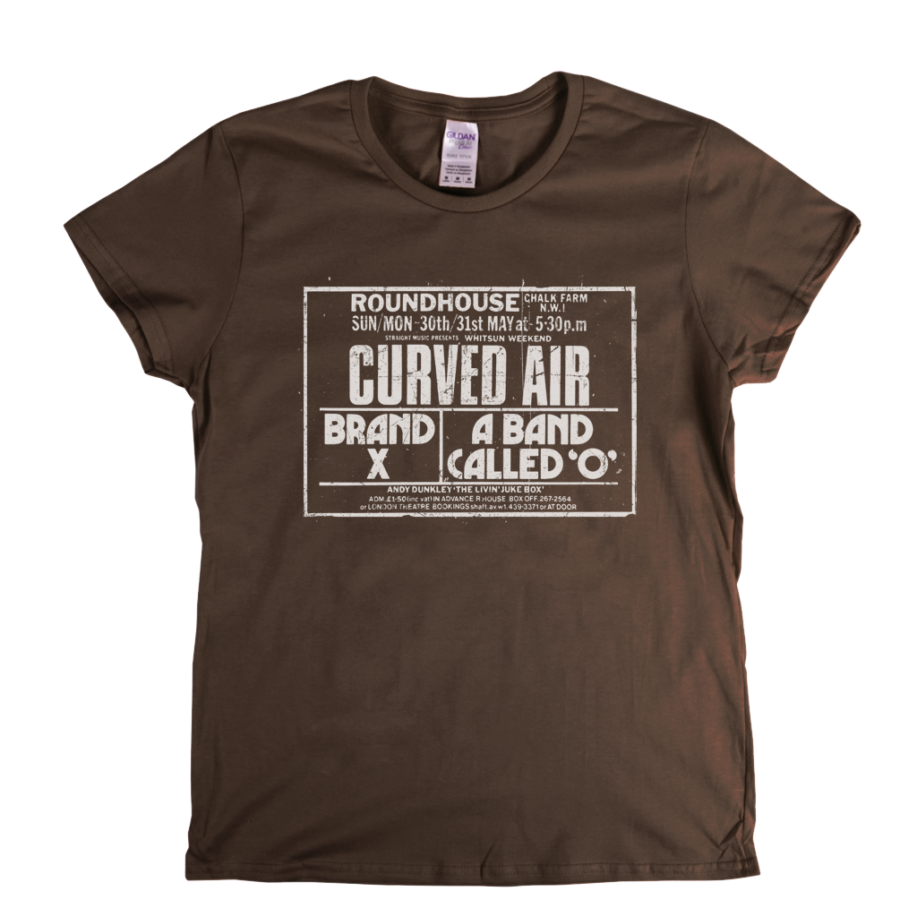 Curved Air Brand X Roundhouse Poster Womens T-Shirt