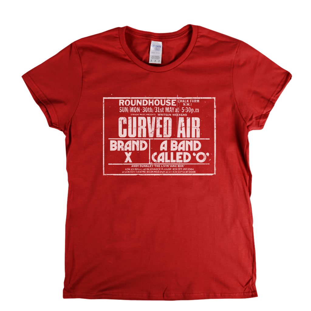 Curved Air Brand X Roundhouse Poster Womens T-Shirt