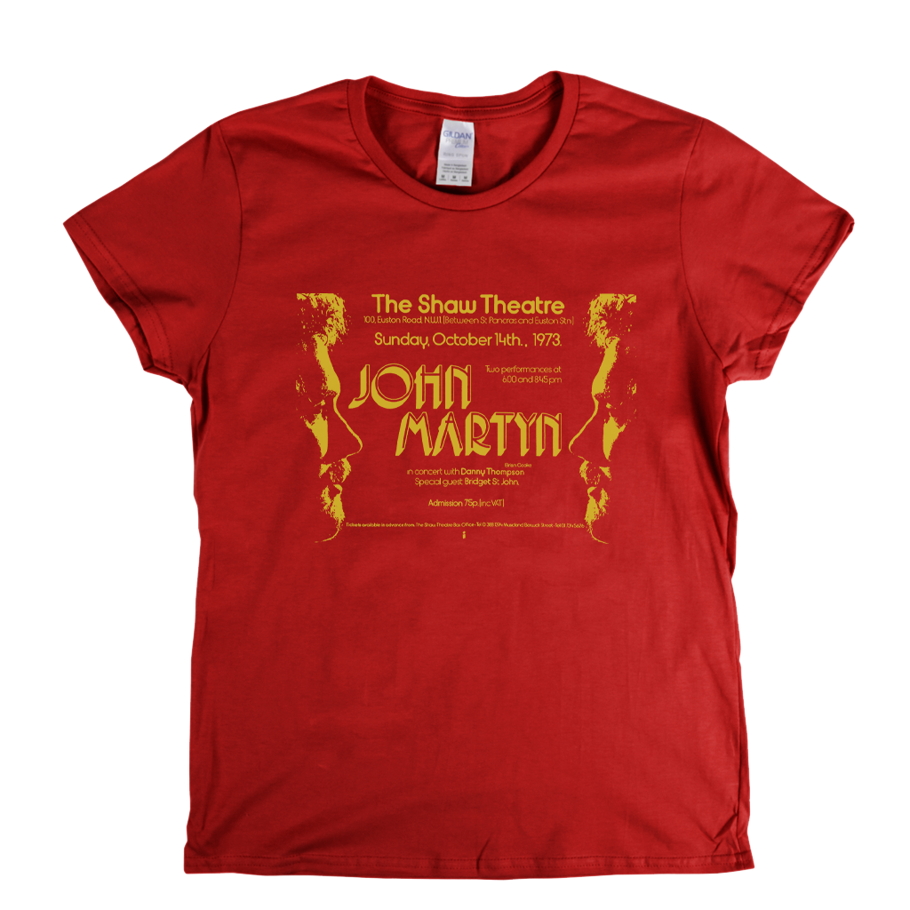 John Martyn Gig Poster Womens T-Shirt