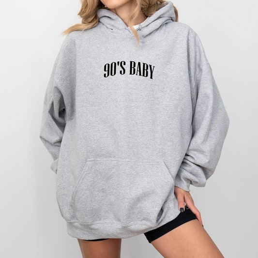 90's Baby Hoodie, 90's Babe Graphic Hoodies, Nineties Baby Hoodie, Born In The 90s Women Outfits