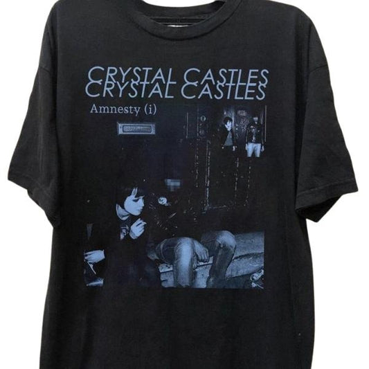 90S Band Crystal Castles Music Tour 2024 unisex cotton Shirt