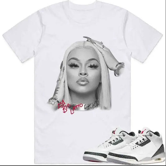 A  J 3 Cement Grey Shirt, Big Shirt To Match Sneaker Graphic Tee Shirt Streetwear Casual Unisex Shirt Clothing Oversized