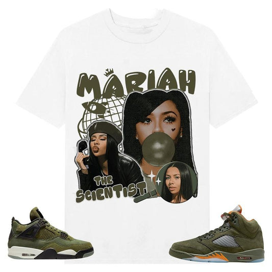 A J 5 Olive Unisex Shirt, Mariah TS, Shirt To Match Sneaker Color Whitestyle{n002}2