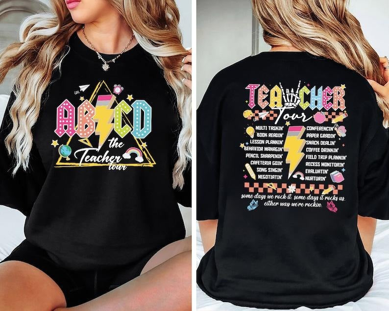 ABCD Teacher Tour Shirt, Elementary School Shirt, End of Year Shirt, Kindergarten Teacher Shirt, Highschool Teacher, Back To School  T-shirt, sweater and Hoodie