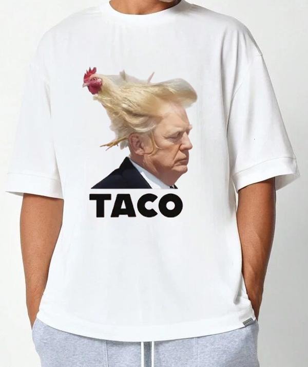ACO Trump Always Chickens Outt T-Shirt Cotton with Graphic Print Football Team Retro College Comfy T-Shirt for Nature Lovers