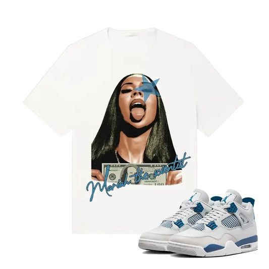 AJ 4 Military Blue Unisex Shirt , Mariah Science Shirt To Match Sneaker