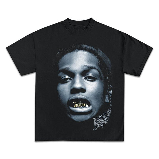 ASAP ROCKY T-Shirt Rapper Graphic Tee Rap Hip Hop Y2k Merch Men Women Menswear Top Medium Stylishstyle{n002}2