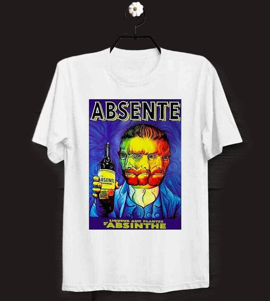 Absinthe Vincent Van Gogh Tee Top Cool Unisex T Shirt Menswear Underwear