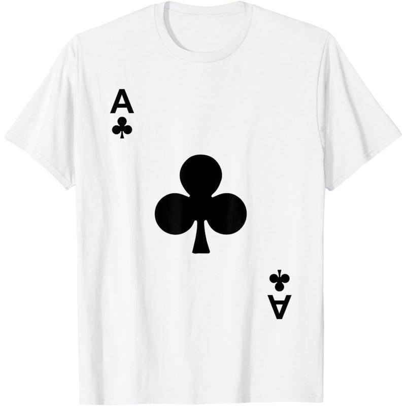 Ace of Clubs Tshirt Blackjack Cards Poker 21 A Tee shirt T-Shirt made in usa