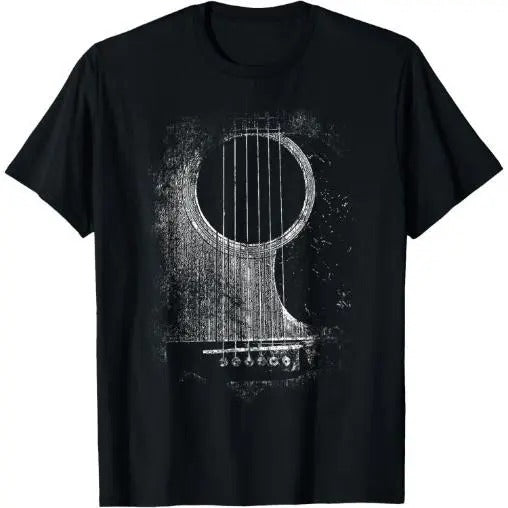 Acoustic Guitar Player Six String Classic Rock & Roll T-Shirt Made in USA