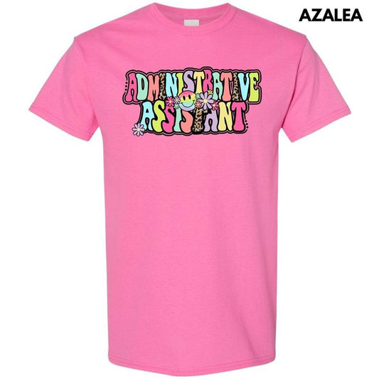Administrative Assistant Groovy Gildan Short Sleeve T-Shirt 'NLB'