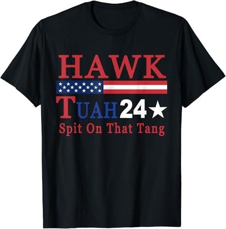 Adult Humor Shirts, Funny Hawk Tuah 24 Spit On That Thang Quote Girls T-Shirt Top Casual Comfort