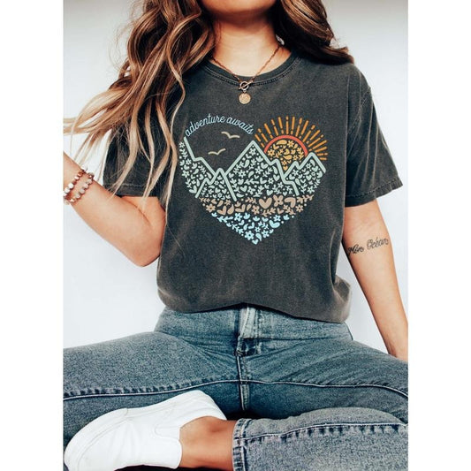 Adventure Awaits Comfort Colors Tshirt