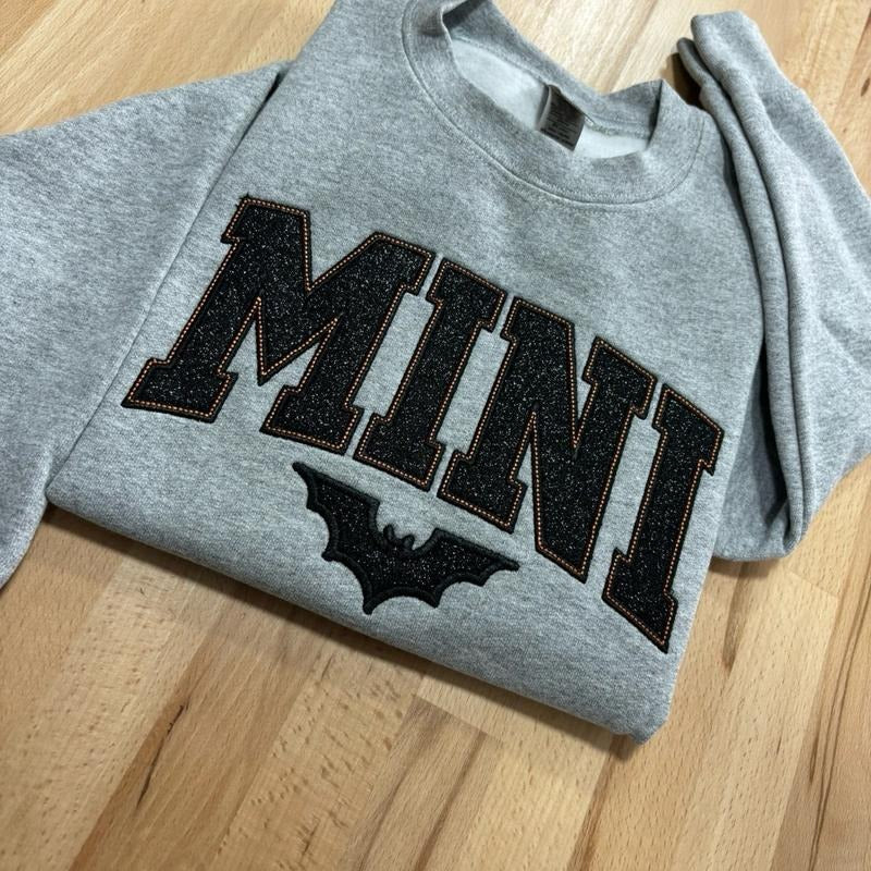Aesthetic Spooky Season Embroidered Crewneck Sweatshirt