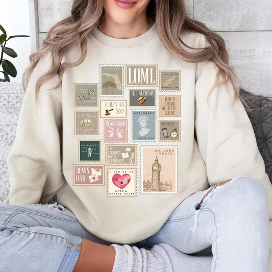 All Albums Shirt, New Song Released, Version Tshirt Crewneck Sweatshirt For Fans Breathable Fabric, Unisex Sweater Pullover Tee