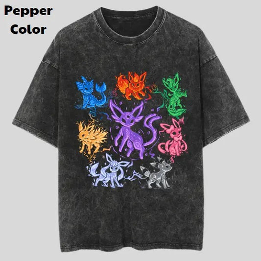 All Eevee Vintage Tee, Eevee T-Shirt, Pokemon Graphic Tees, Pokemon Shirt, Unisex Anime Shirt, Menswear Womenswear Streetwear