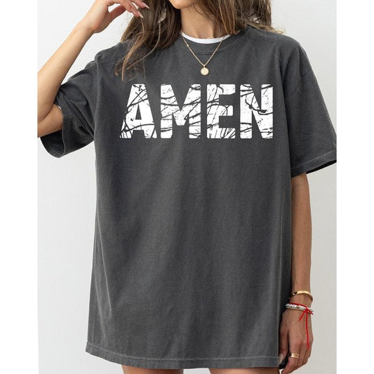 Amen, Christian, Jesus, Vintage, Western, Witch, Aesthetic, Meme, Halloween, Costume, Tshirt Comfort Colors T-Shirt