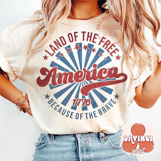 America Land Of The Free Because Of The Brave Fourth Of July 4th Of July Independence Day America Usa TK43GN