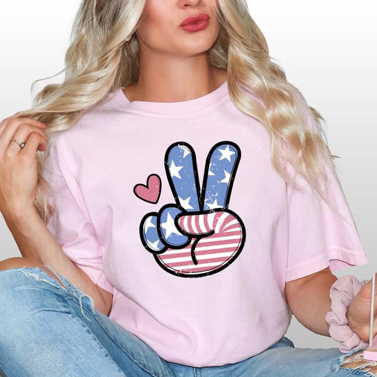 America Peace Vintage Shirt, Freedom Retro Unisex Unhinged Shirt, 4th Of July Graphic Printed Tee, Independence Day T-shirt, Comfy Fabric Graphic Tee, Women's Tops, Menswear, Womenswear, Cotton Fabric Relaxed Fit Chic Style