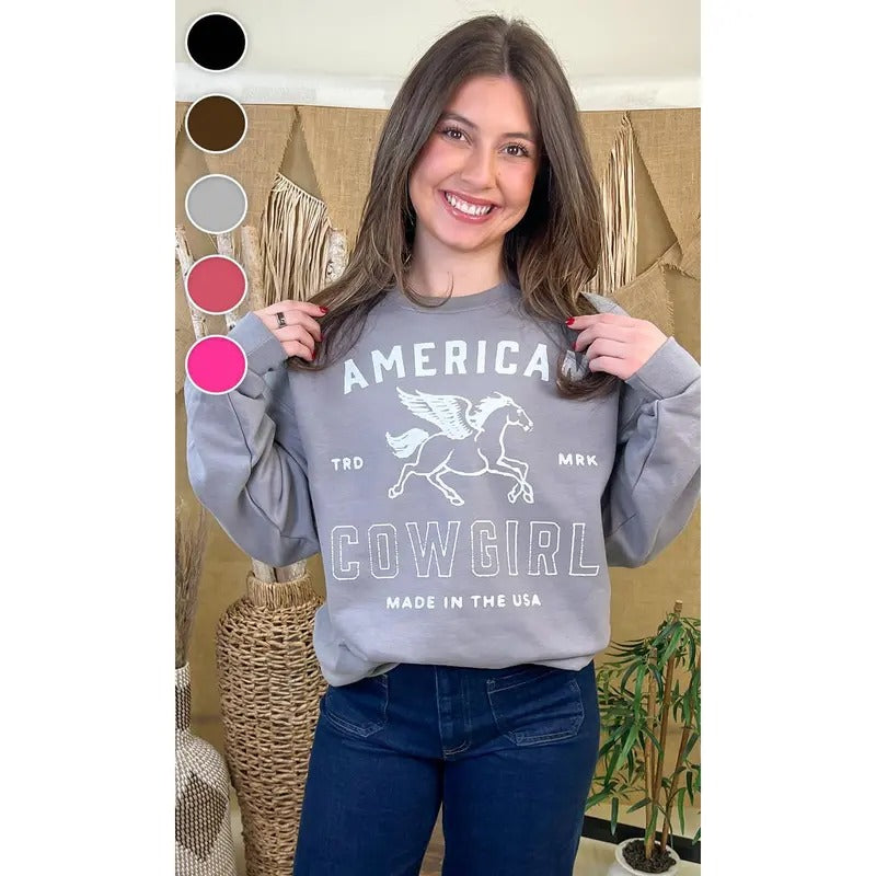 American Cowgirl Graphic Sweatshirt