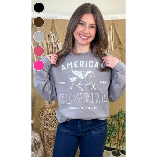 American Cowgirl Graphic Sweatshirt