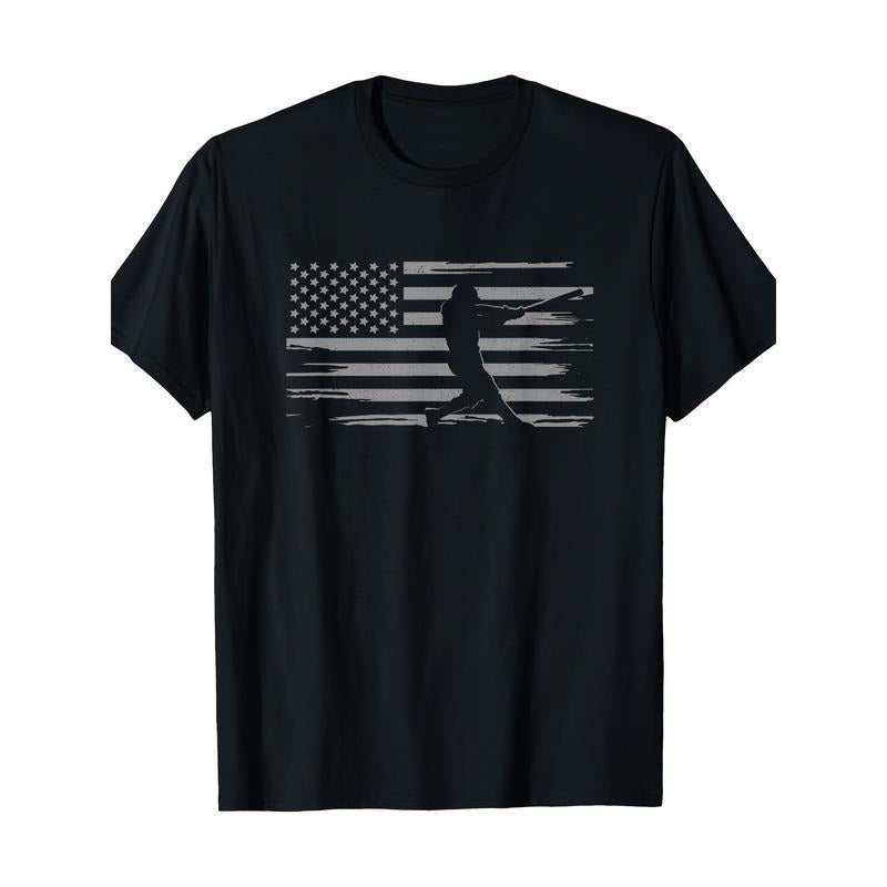 American Flag baseball uniform - Baseball T-shirt -  made in usa