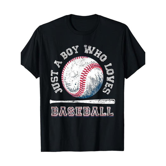 American Sport Fan Baseball Lover Batter Baseball T-Shirt-100% Cotton-220g