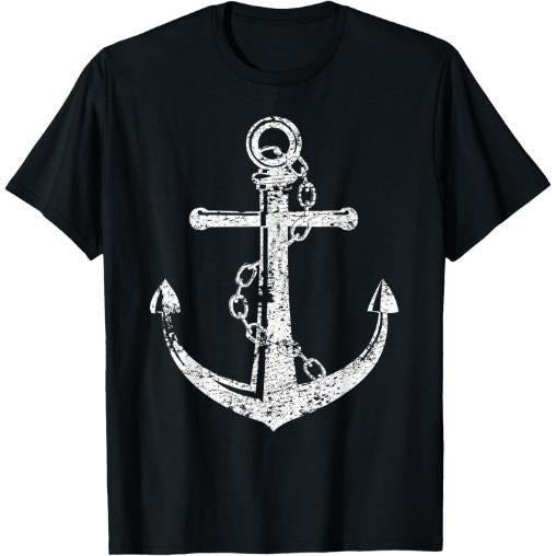 Anchor gifts vacation wear coastal beach sea marine sailor T-Shirt Made in USA
