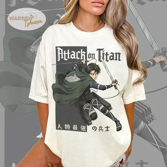 Anime Levi Ackerman AOT season 4 Shirt, Captain Levi Shirt, Anime Lover Shirt, Graphic Anime Tee, JP anime Manga shirt