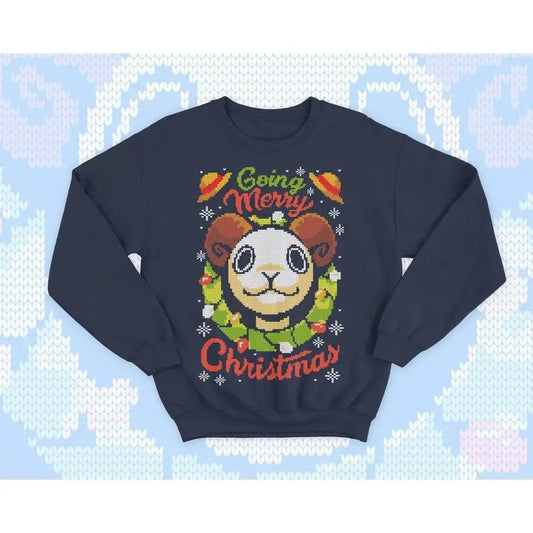 Anime Ugly Christmas Sweater - Manga anime otaku sweatshirt gift - Sea adventure - Merry Christmas - Japan new year