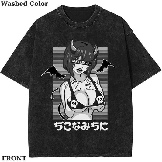 Anime Waifu Hentai Anime Liebhaber Vintage Graphic Tee, Anime Shirt, vintage clothing, Womenswear Cotton Top Streetwear
