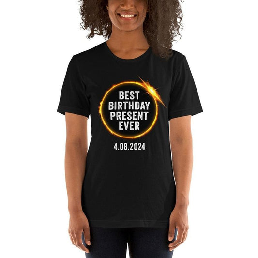 April 8th Birthday Tee, Total Solar Eclipse Shirt, Eclipse Viewing Shirt, Solar Eclipse 2024, Unisex T-Shirt, Gifts For Women Her, Short Sleeve Tee Shirt, Gifts Ideas For Women, Gifts For Birthday Mothers Day Christmas