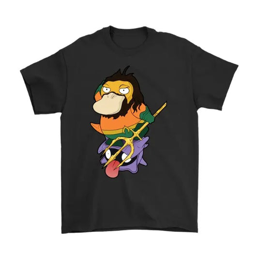 AquaDuck Vintage Tee, Psyduck T-Shirt, Pokemon Tee, Anime Shirt, Animation Graphic Tees, Gym Shirt, Unisex T-Shirt, Gift For Men Women Streetwear