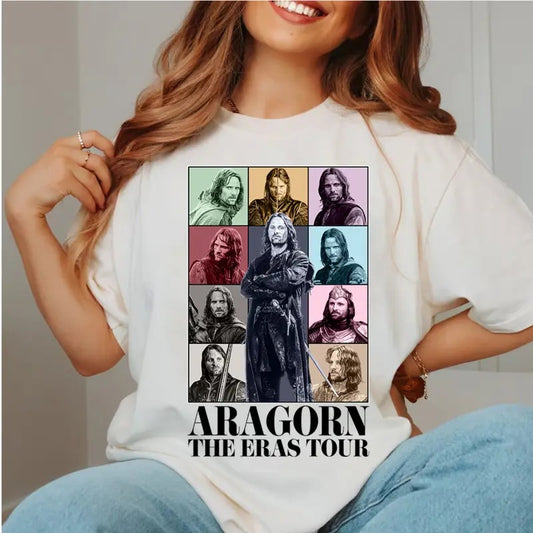 Aragorn The Eras Tour Graphic Tee - The Lord of The Rings Movie Shirt - LOTR - Middle Earth - Strider - Ranger of the North