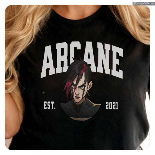 Arcane Shirt Vi,Unisex LoL Gamer Gift, Softstyle Tee, Best Gamer Gifts Fan Shirt, Unisex LoL Gift , Global Trending Outfits