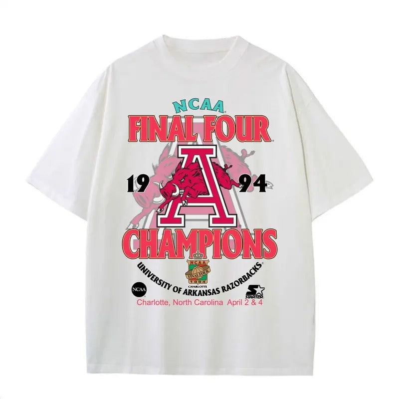 Arkansas Razorbacks NCAA 1994 Final Four Vintage T-Shirt football shirt