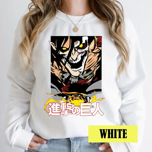 Attack on Titan Characters Tshirt Crewneck Hoodie Comfort Cotton