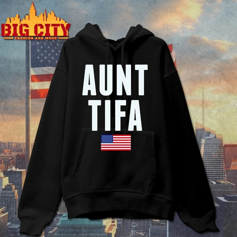 Aunt Tifa American Flag shirt